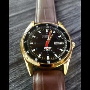 Vintage Citizen Eagle Automatic 12-24hr Dial Watch 82004S Serviced‎